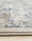 Elegant Lila Ivory Machine Made Rug, showcasing a soft, muted blend of ivory and lilac hues in a modern setting with a subtle, abstract pattern adding warmth and texture to the floor.