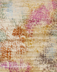 Isolated view of Brenda Lydia Ivory Machine Made Rug, highlighting its intricate, subtly textured design in soft ivory tones.