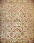 Isolated view of Sophisticated Majestic Ivory Machine Made Rug, showcasing its intricate, swirling floral and geometric design.
