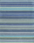 Isolated view of Comfortable Striped Lavender Handmade Wool Rug, showcasing its striped design.