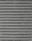Isolated view of Yara Alluring Gray Handmade Wool Rug, showcasing its design.