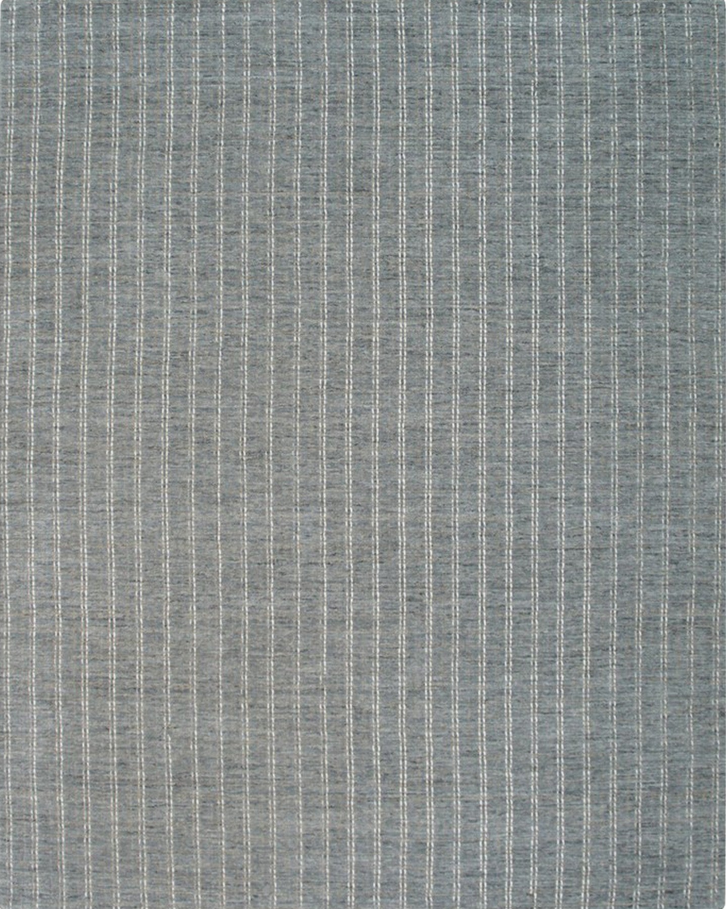 Isolated view of Delicate Giselle Gray Handmade Wool Rug, showcasing its design.