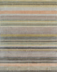 Isolated view of Louie Ophelia Beige Handmade Wool Rug, showcasing its intricate, subtly textured design in warm beige tones.