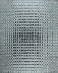 Isolated view of Nadia Ava Gray Handmade Wool Rug, showcasing its design.