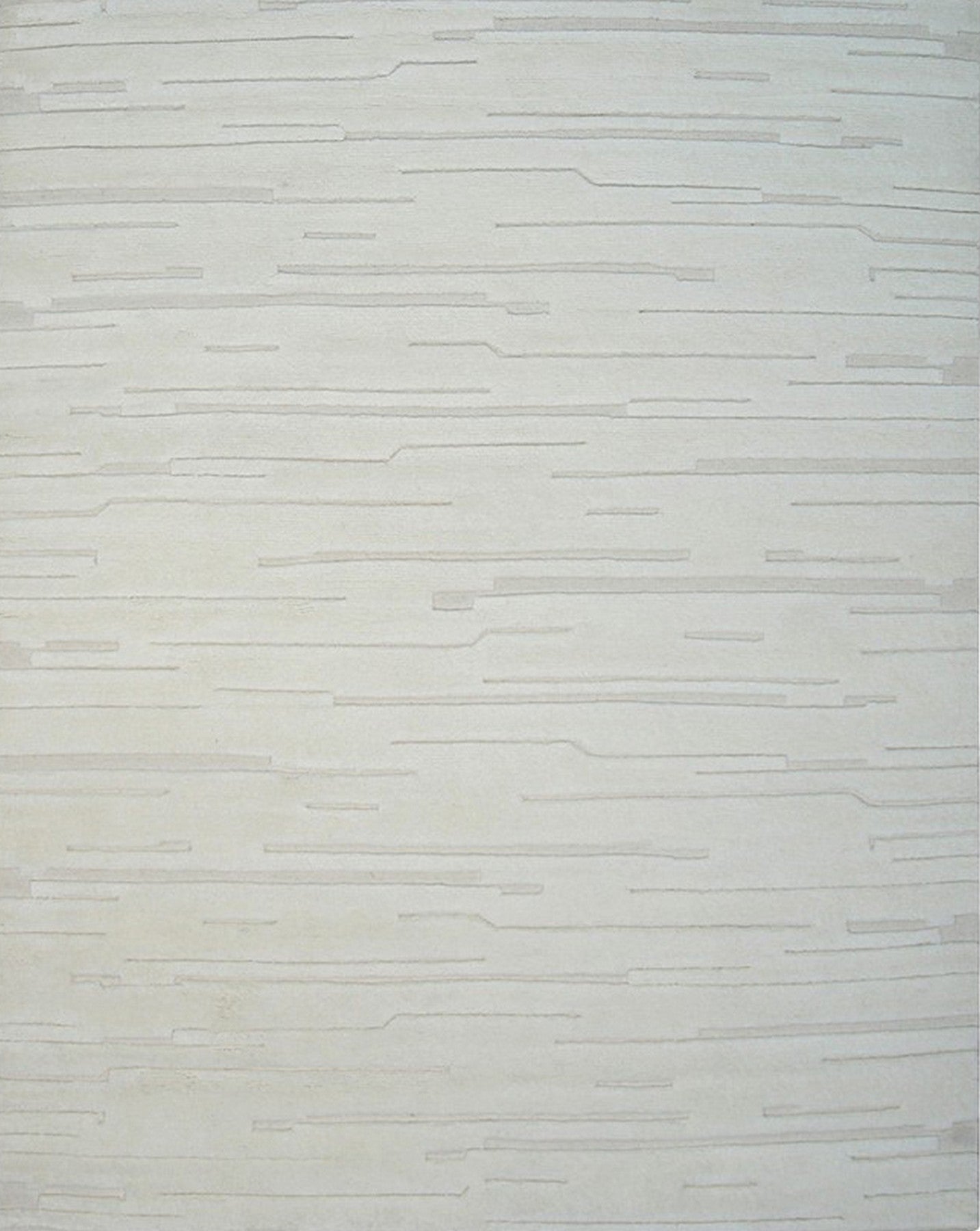 Isolated view of Para Vibrant White Hand Knotted Wool Rug, showcasing its hand-knotted construction and textured, vibrant design.
