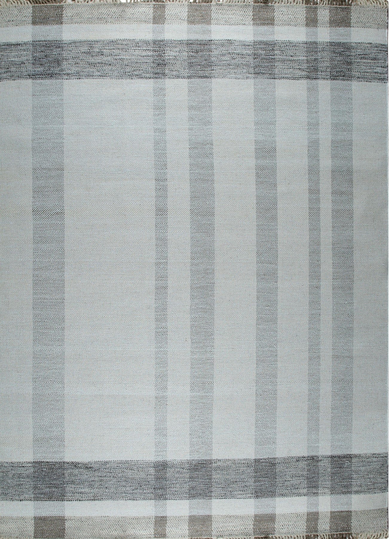 Isolated view of Giselle Serene Multicolor Flatweave Wool Rug, showcasing its design.