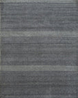 Isolated view of Dazzling Chic Gray Hand Knotted Wool & Viscose Rug, showcasing its design.