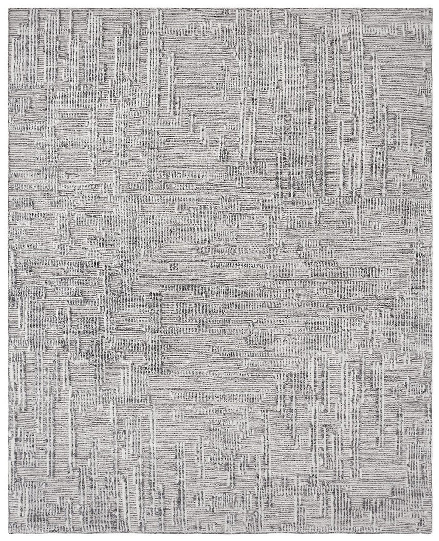 Isolated view of Lush Xena Ivory Handmade Wool Rug, showcasing its design.