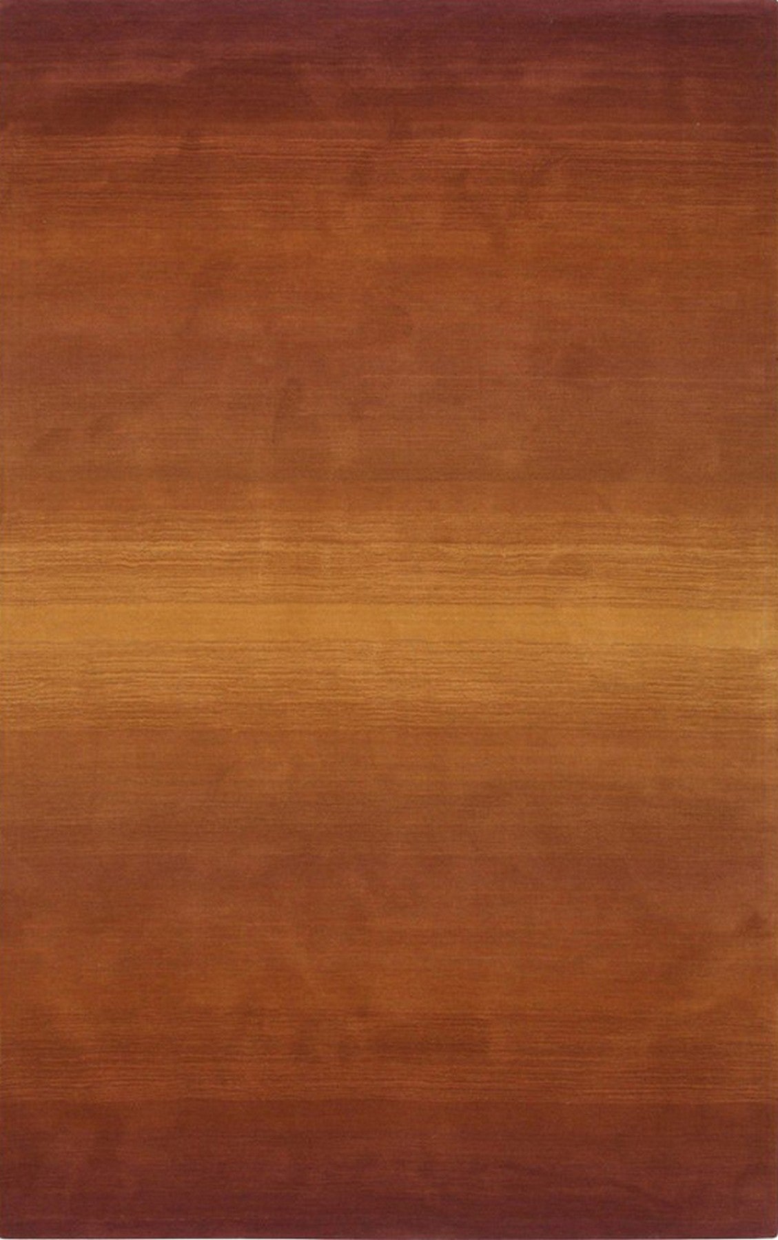 Isolated view of Ruby Classic Orange Handmade Wool Rug, highlighting its vibrant color and intricate design.