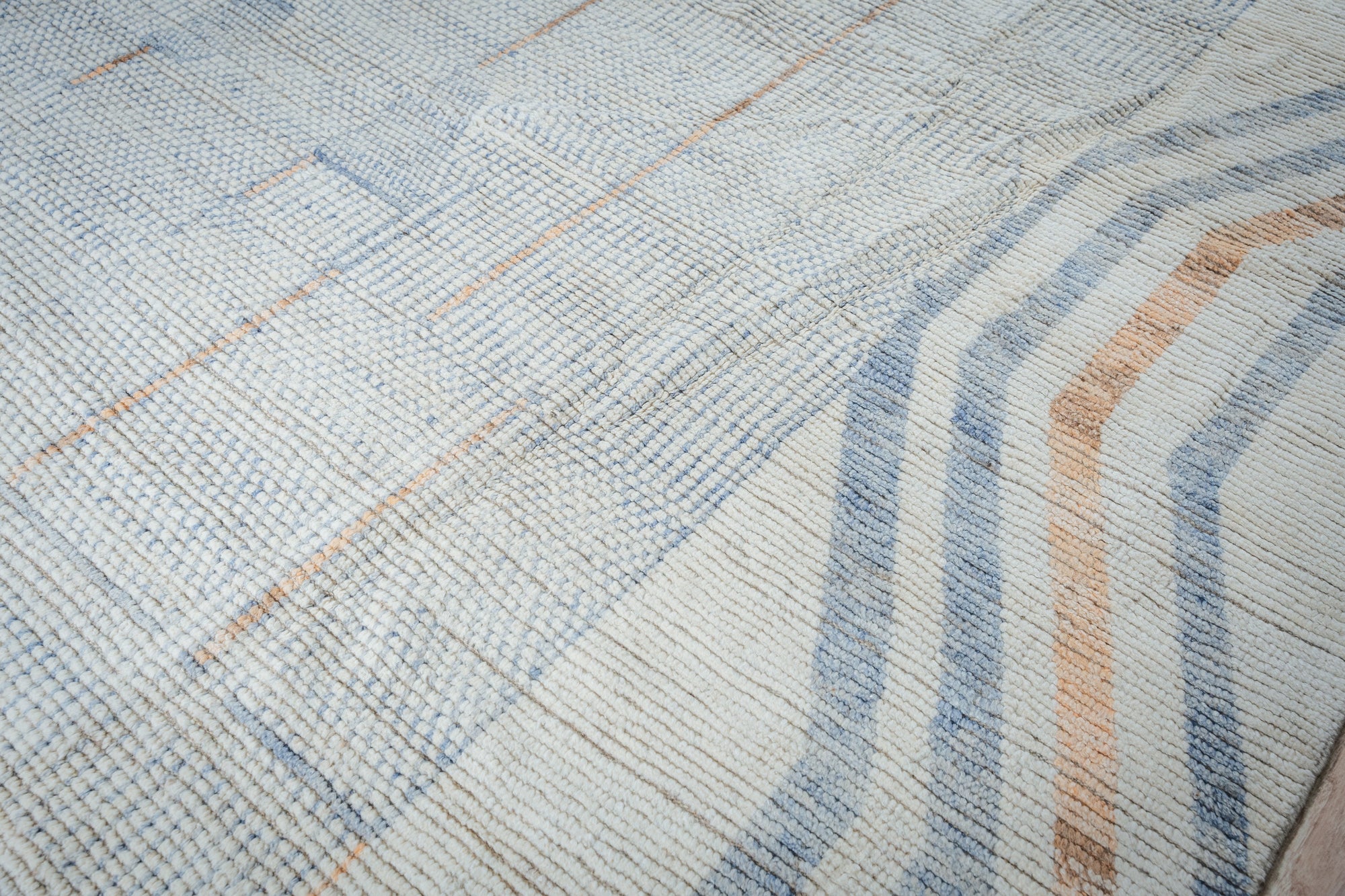 Aurora Multicolor Marrakech Rug, vibrant colors and intricate patterns dance across this Marrakech rug. Fifth in a series, showcasing detail and context.