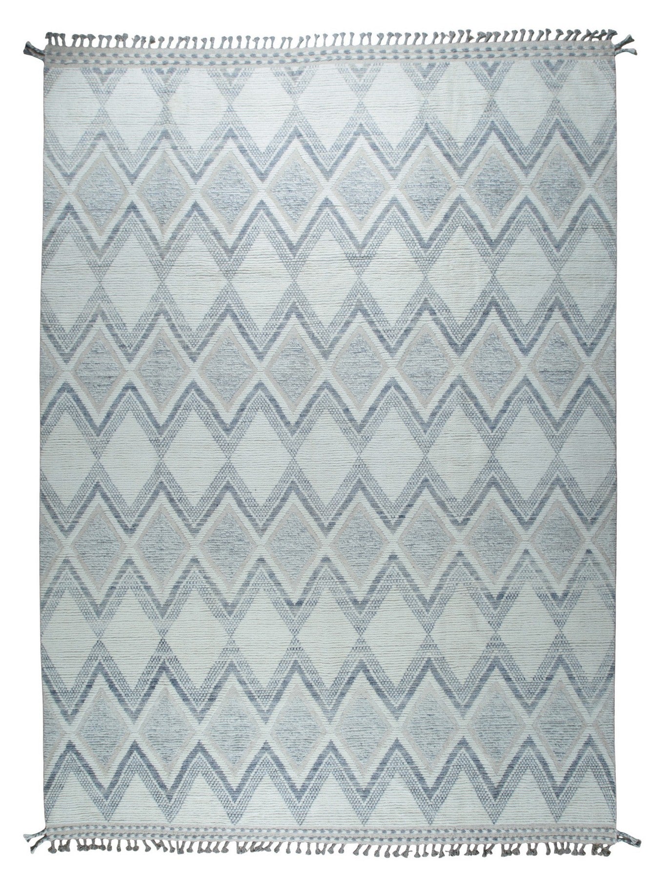 Midnight Marrakech Blue Hand-Knotted Wool Rug