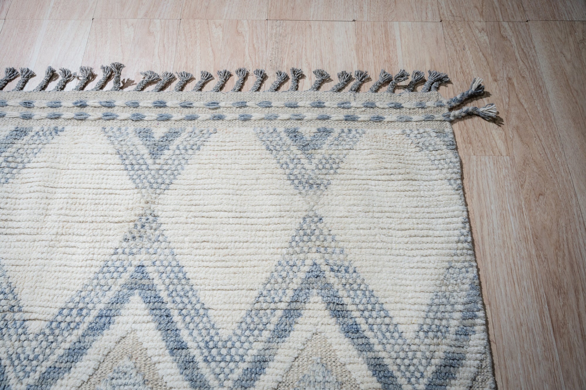 Midnight Marrakech Blue Hand-Knotted Wool Rug