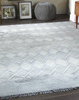 Marrakech Alabaster Ivory Hand-Knotted Wool Rug