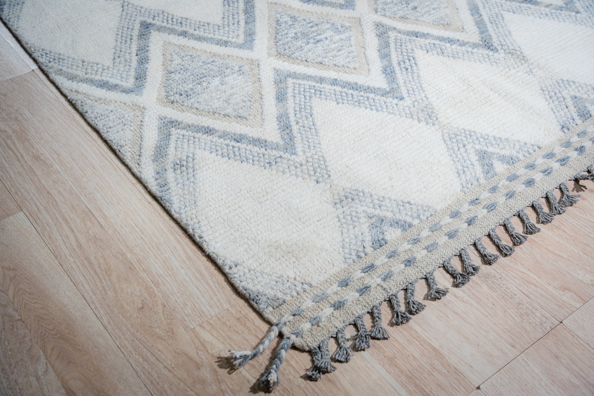 Marrakech Sandstone Beige Hand-Knotted Wool Rug