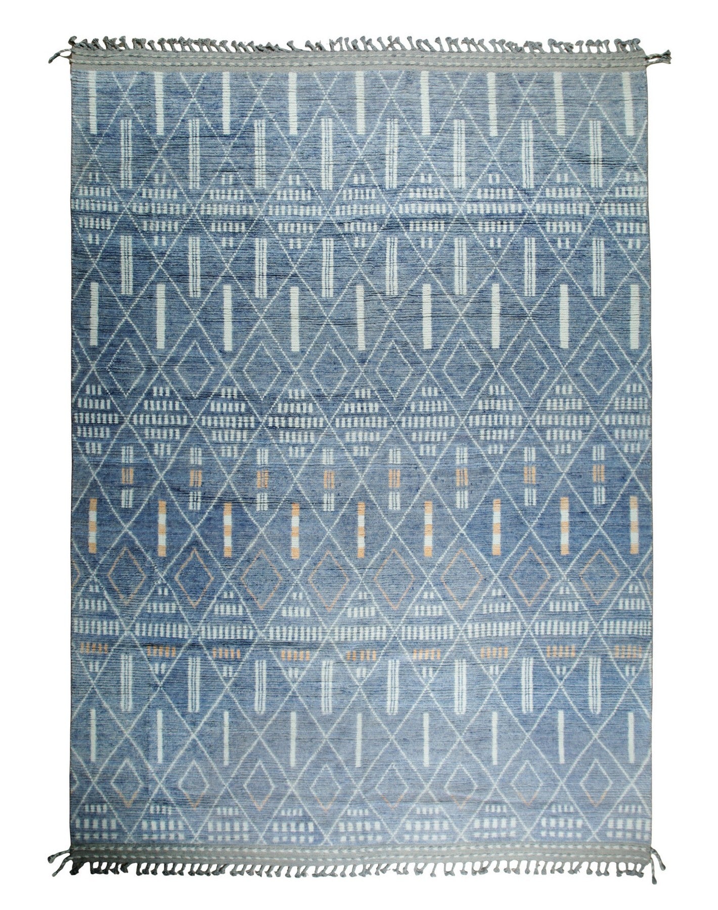 Marrakech Mirage Blue Hand-Knotted Wool Rug