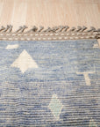 Desert Veil Blue Hand-Knotted Wool Rug