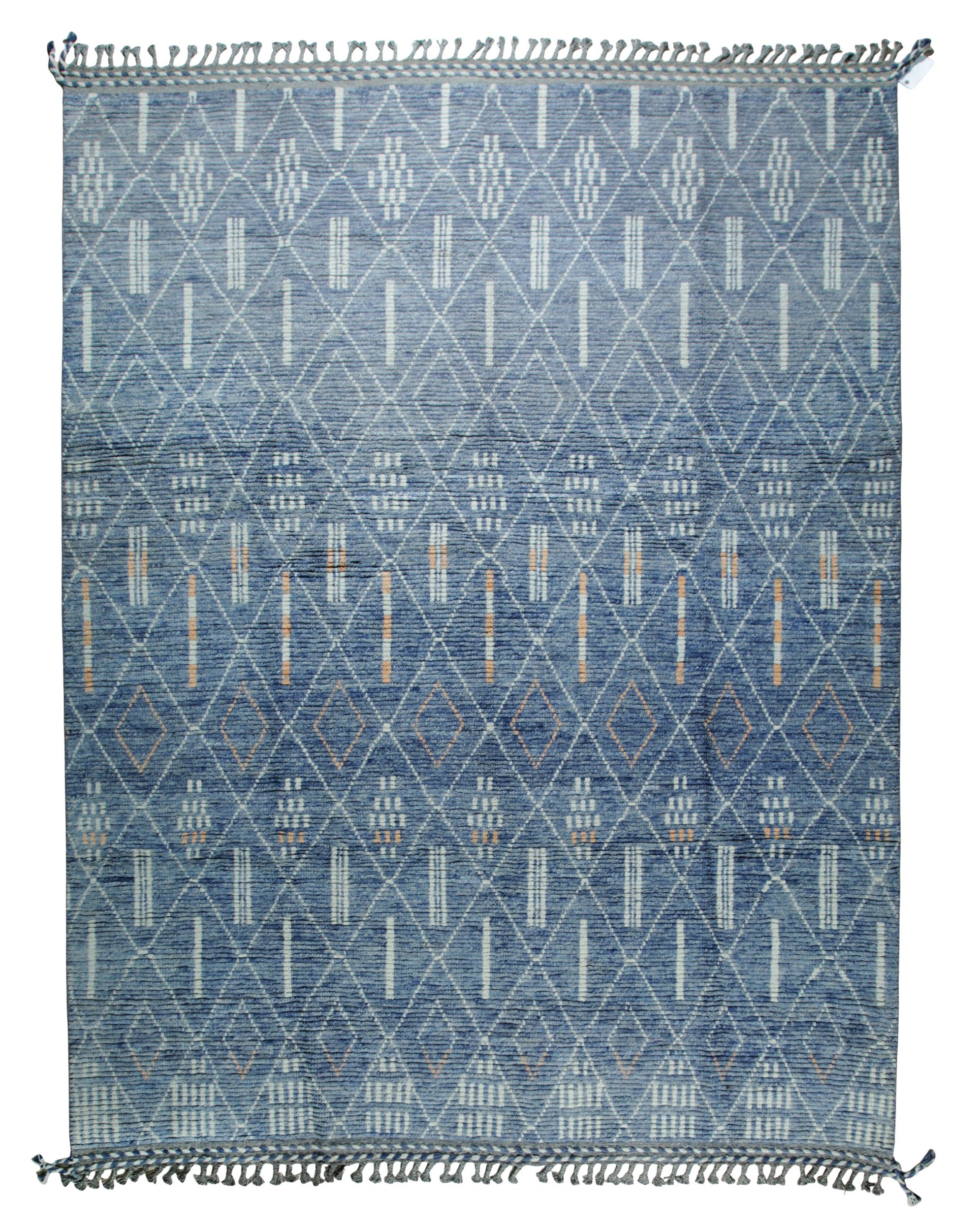 Atlas Echo Blue Hand-Knotted Wool Rug
