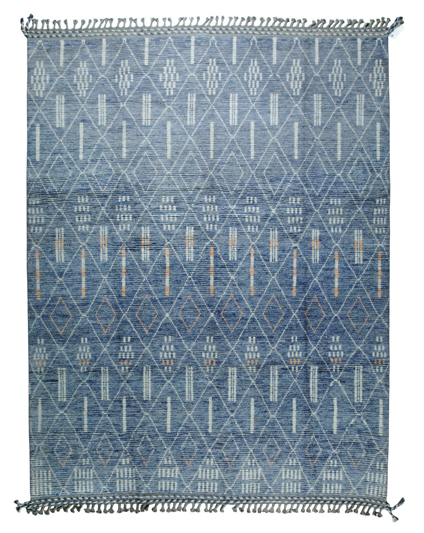 Atlas Echo Blue Hand-Knotted Wool Rug