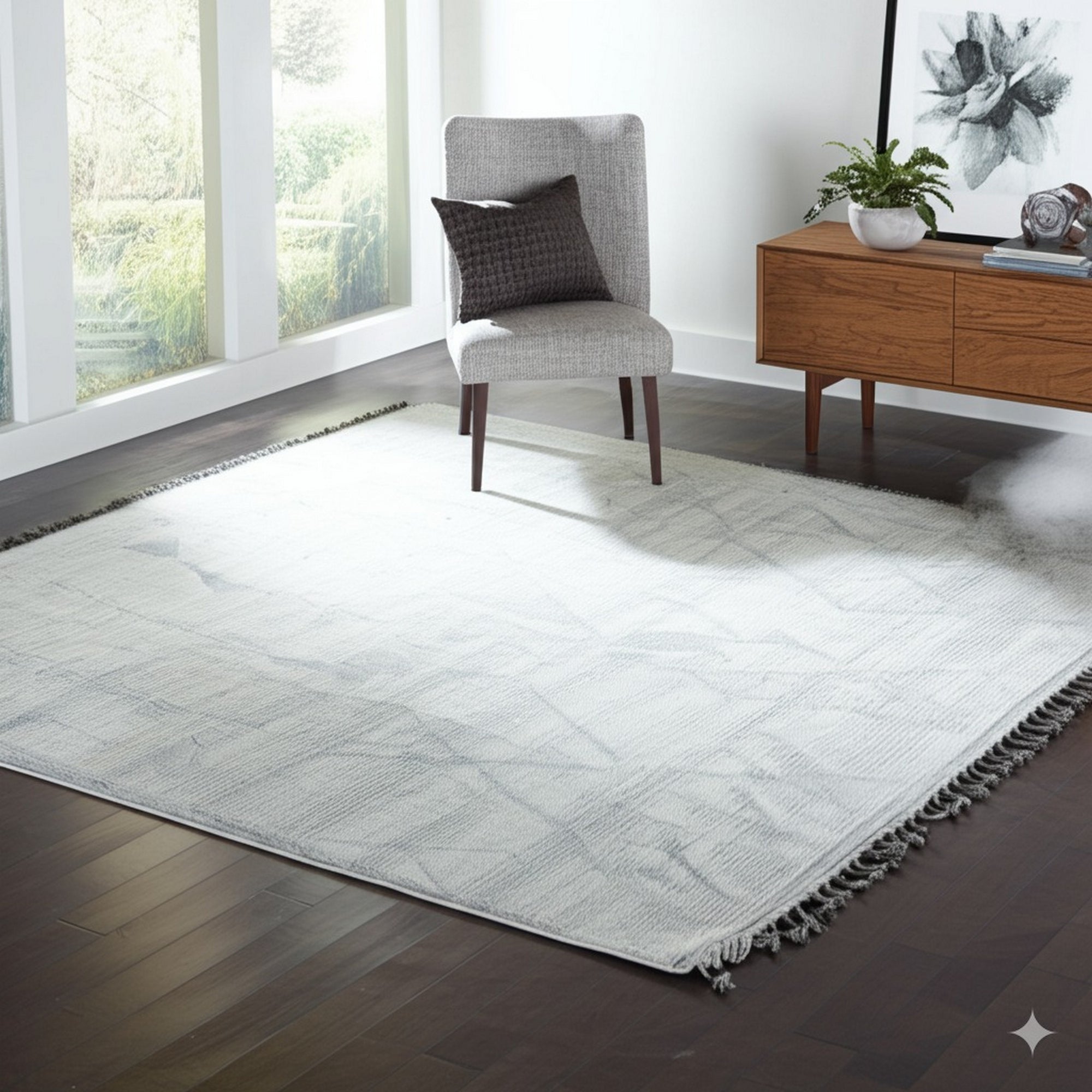 Marrakech Dune Beige Hand-Knotted Wool Rug