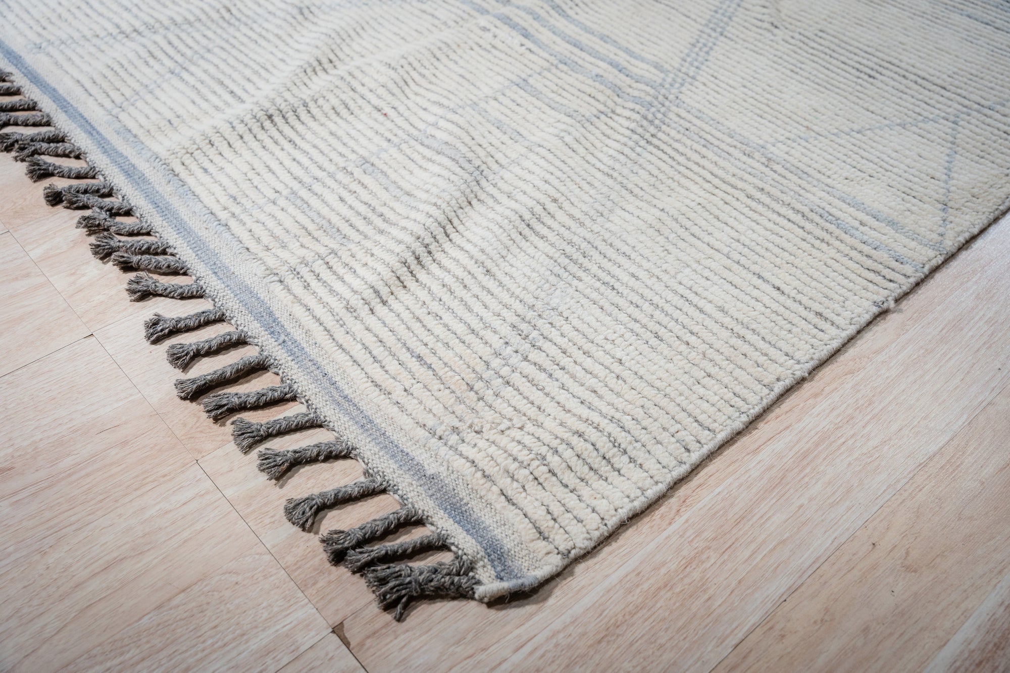 Marrakech Dune Beige Hand-Knotted Wool Rug