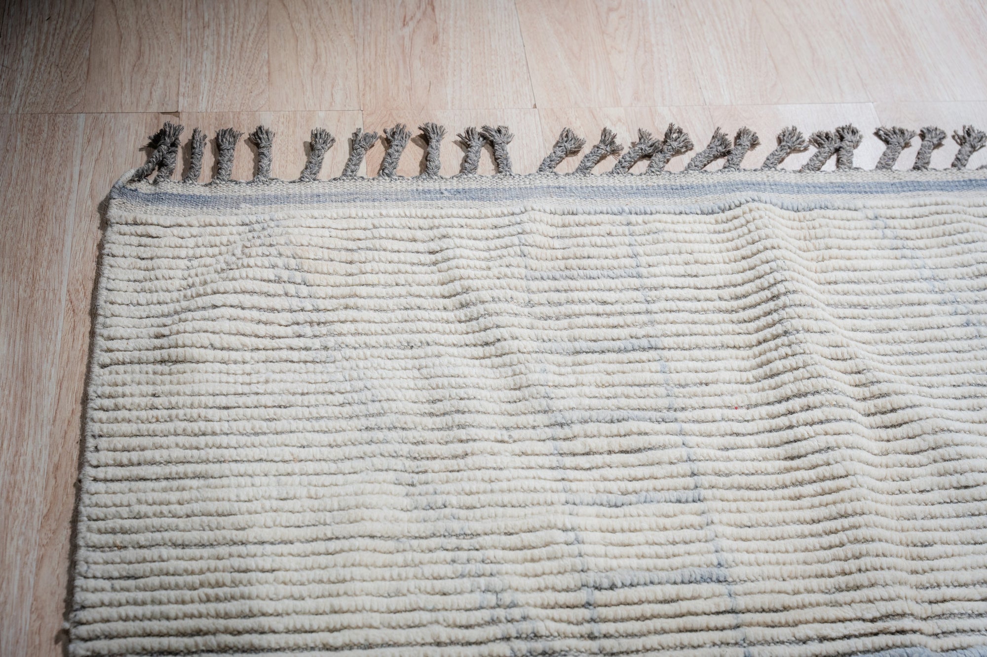 Marrakech Dune Beige Hand-Knotted Wool Rug