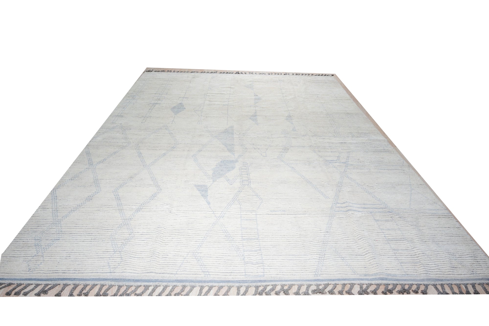 Marrakech Dune Beige Hand-Knotted Wool Rug