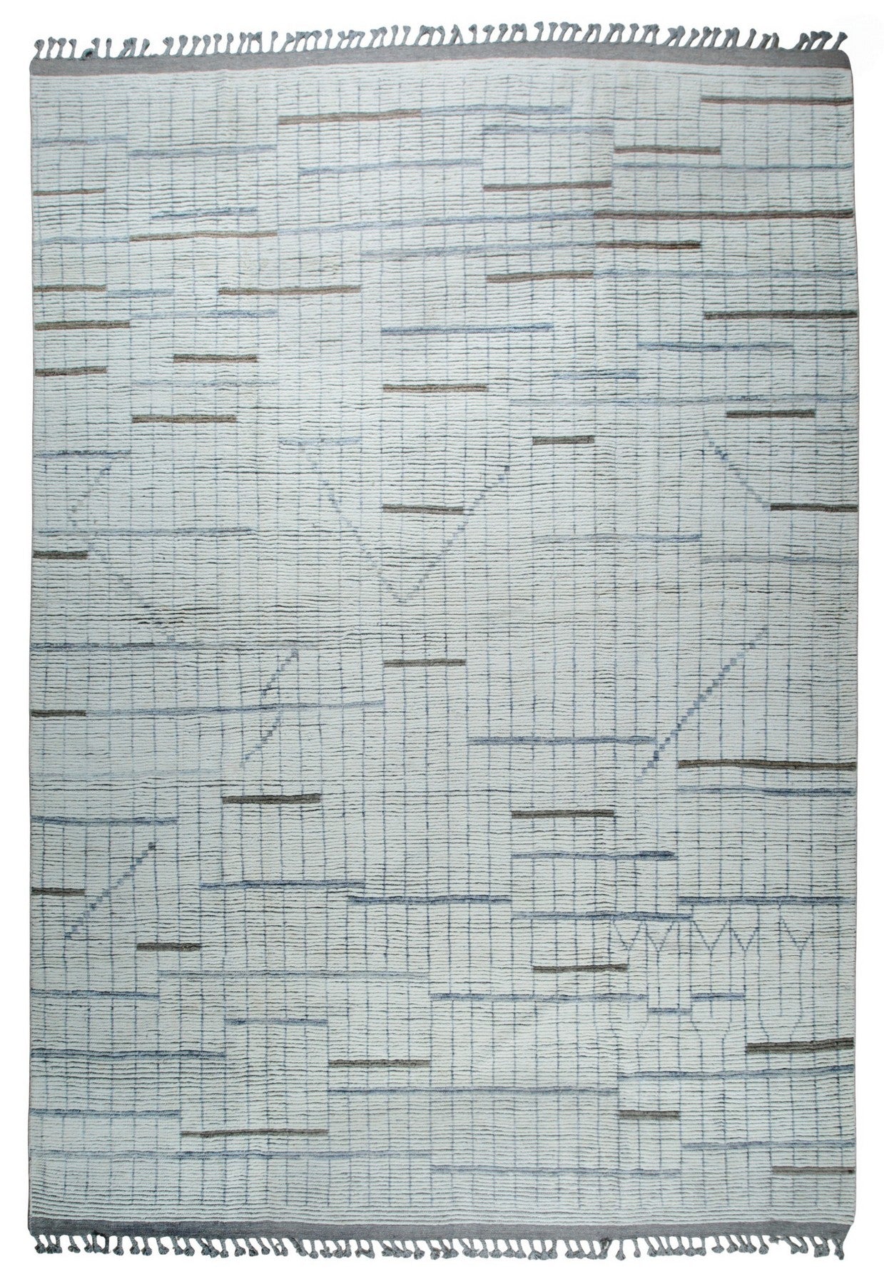 Marrakech Desert Beige Hand-Knotted Wool Rug