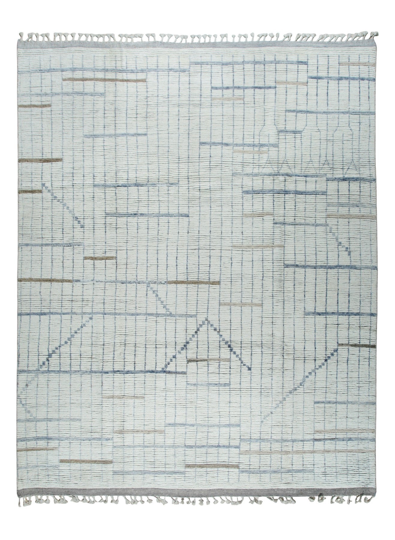 Marrakech Beige Desert Veil Hand-Knotted Rug