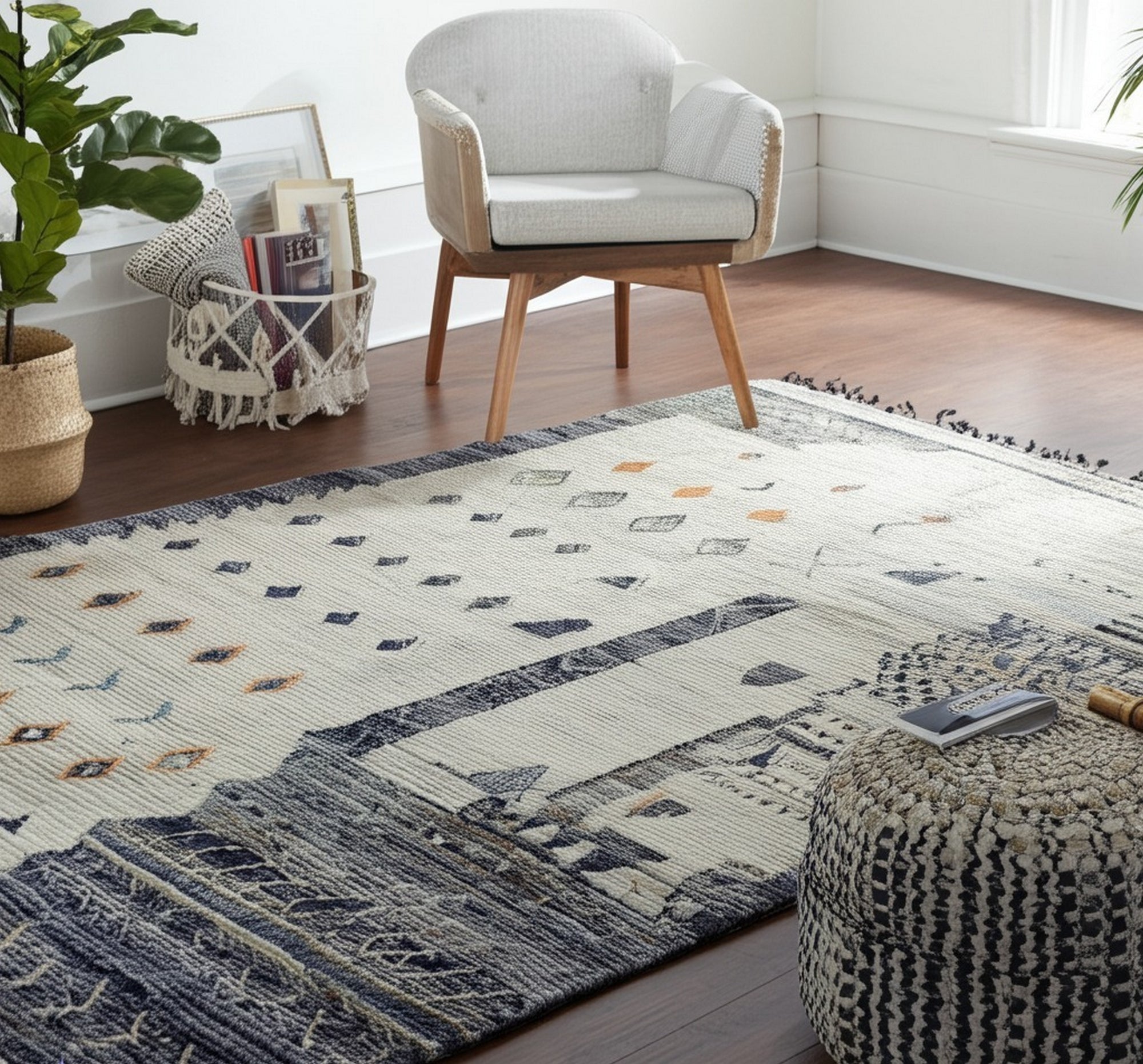 Marrakech Beige Whisper Hand-Knotted Rug