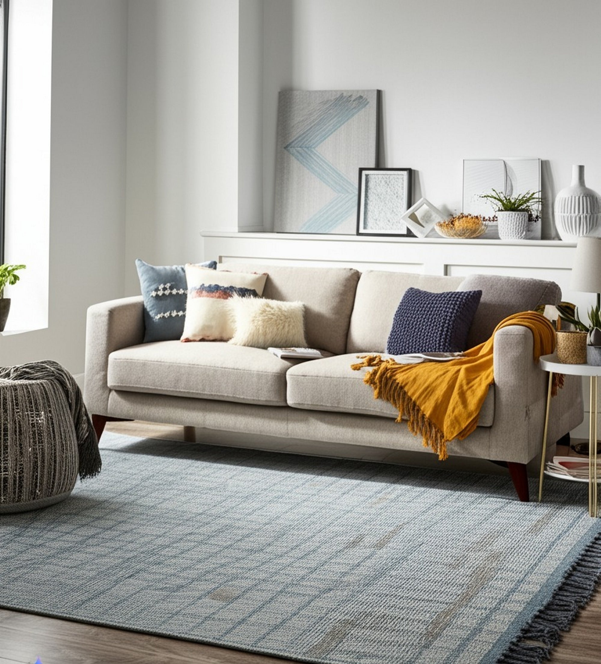 Marrakech Beige Echo Hand-Knotted Rug