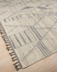 Marrakech Ivory Linescape Hand-Knotted Rug