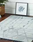 Marrakech Ivory Linescape Hand-Knotted Rug