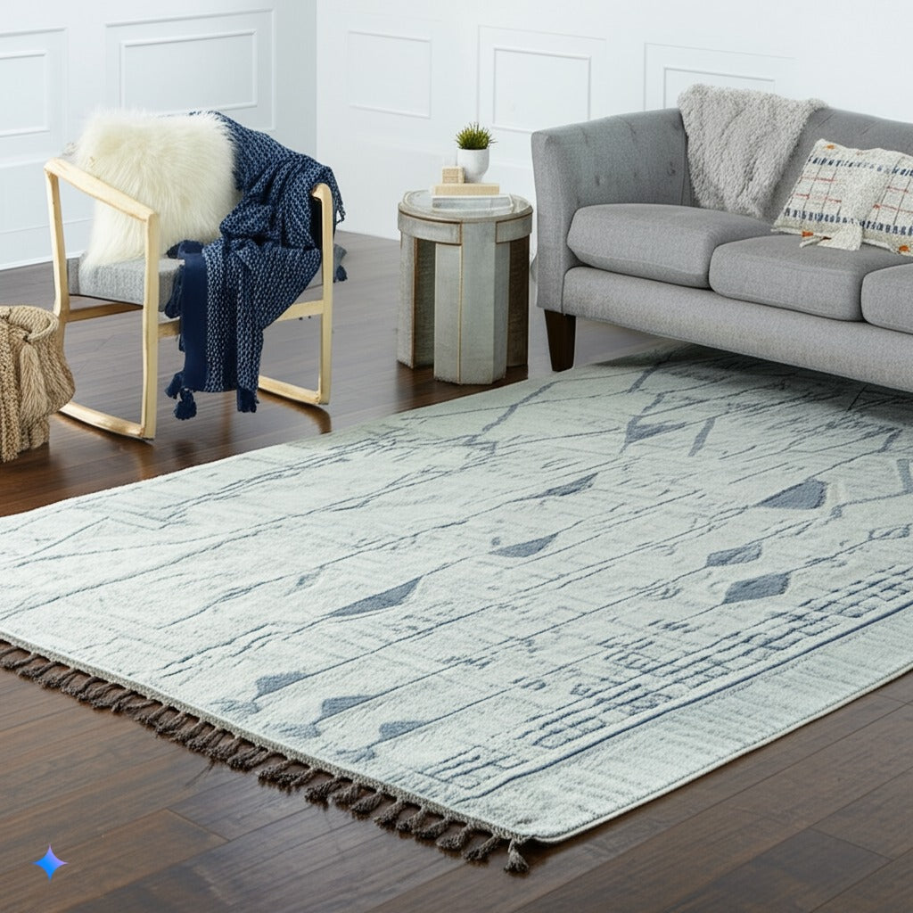 Marrakech Beige Solace Hand-Knotted Rug