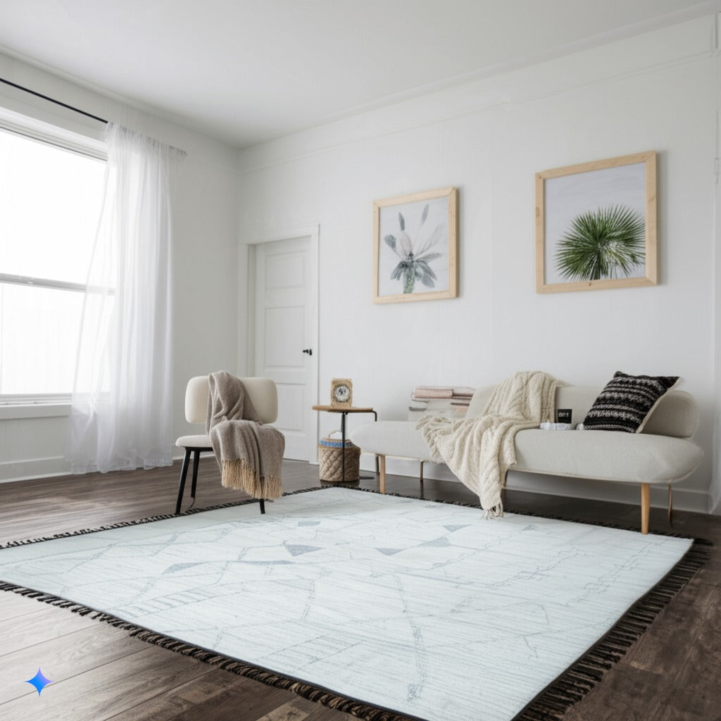 Marrakech Beige Solace Hand-Knotted Rug