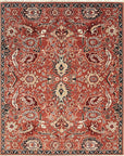Isolated view of Lush Rustic Rust Hand Knotted Wool Rug, showcasing its design.