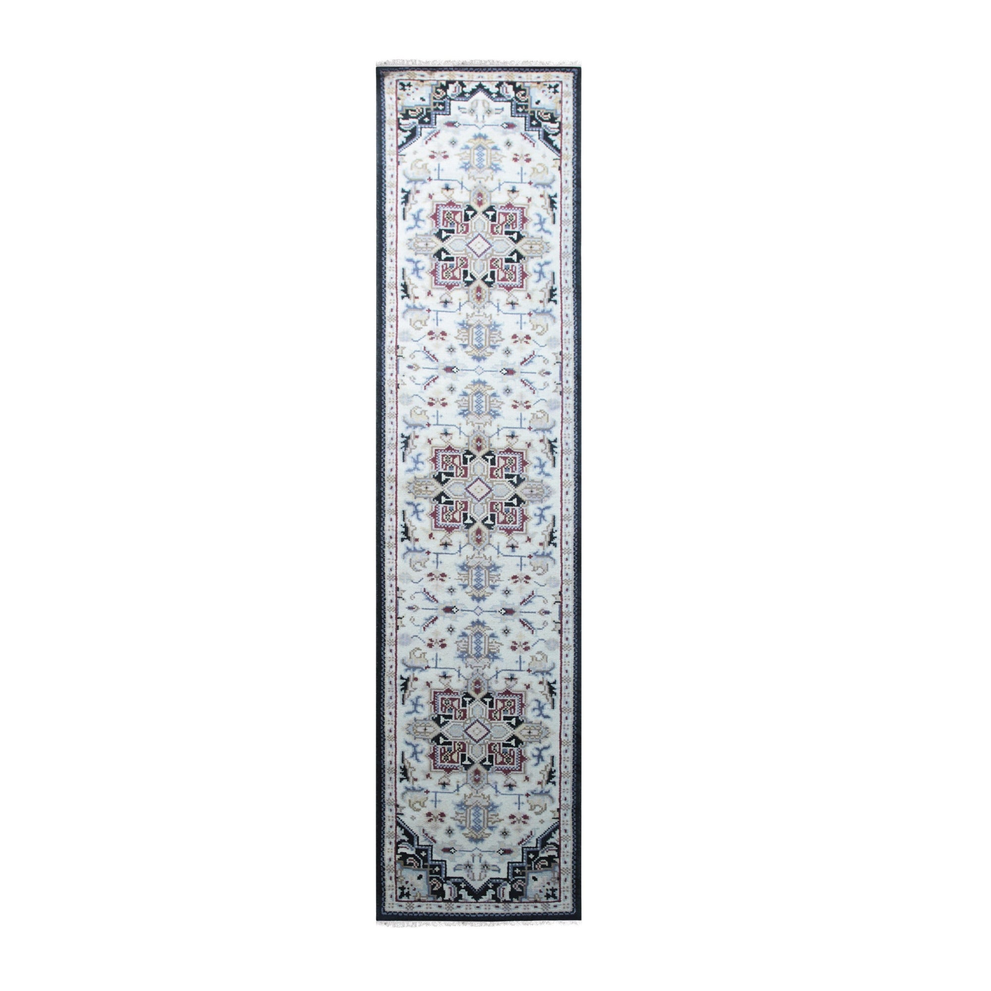 Luxurious Traditional Beige Hand Knotted Wool Rug, a beige wool rug with a traditional design, subtly textured under warm lighting.
