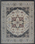 Isolated view of Luxurious Traditional Beige Hand Knotted Wool Rug, showcasing its intricate floral and geometric design.