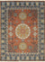 Isolated view of Jade Traditional Rust Hand Knotted Wool Rug, showcasing its intricate traditional design.