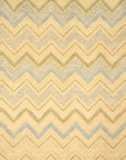 Charming Nadia Ivory Hand Tufted Wool Rug styled in a modern living room - area rug lifestyle photo