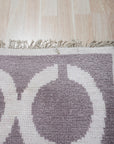 Opulent Kira Brown Hand Knotted Wool & Bamboo Silk Rug, showcasing a luxurious blend of brown wool and shimmering bamboo silk in a hand-knotted construction.