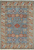 Isolated view of Charming Refined Blue Hand Knotted Wool Rug, showcasing its design.