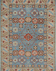 Isolated view of Charming Refined Blue Hand Knotted Wool Rug, showcasing its design.