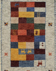 Beige & Multicolor Patchwork Rug - EORC Home