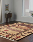 Sahara Beige Animal Motif Rug - additional view