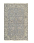Isolated view of Selene Oushak Rust Hand Knotted Wool Rug, showcasing its design.