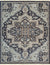 Isolated view of Majestic Timeless Charcoal Hand Knotted Wool Rug, showcasing its design.
