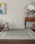 Luxurious Oriental Green Hand Knotted Wool Rug