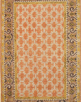 Isolated view of Jade Oriental Rust Hand Knotted Wool Rug, showcasing its intricate oriental design and rich, warm color palette.