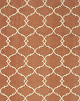 Isolated view of Opulent Delicate Orange Hand Knotted Rug, showcasing its design.
