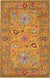Isolated view of Violet Ruby Yellow Hand Tufted Wool Rug, showcasing its vibrant abstract design.